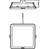 Įleidžiama LED panelė PHILIPS MESON, 16,5 W, 3000 K, 1660 lm, 16,5 x 16,5 cm