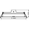 Įleidžiama LED panelė PHILIPS MESON, 16,5 W, 3000 K, 1660 lm, ø16,5 cm