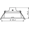 Įleidžiama LED panelė PHILIPS MESON, 5,5 W, 4000 K, 550 lm, ø9 cm