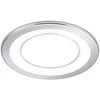 Įleidžiama LED panelė TRIO CORE, 10 W, 1040 lm, 3000 K, chromo sp., ø14,5 cm
