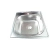 Įleidžiama ner.plieno virtuvės kriauklė PS-1024 381x381x0.6mm matinė