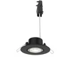 Įleidžiamas LED šviestuvas PHILIPS CILANTRO, 5W 2700K 500lm, dimeriuojamas juodos sp, Ø9cm