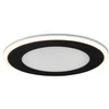 Įleidžiamas LED šviestuvas TRIO AURA, 10 W, 3000 K, 1040 lm, 2 šviesos šaltiniai, juodos sp., Ø15 cm