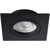 Įleidžiamas šviestuvas KANLUX ALREN, IP20, 220V/12V, 9,9x9,9x2,5 cm, juodos sp.