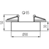 Įleidžiamasis šviestuvas KANLUX MINI BORD, 1 x GX5,3/GU10, max 35 W, juodos sp., Ø9,8 x 5 cm