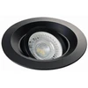 Įleidžiamasis šviestuvas KANLUX MINI BORD, 1 x GX5,3/GU10, max 35 W, juodos sp., Ø9,8 x 5 cm