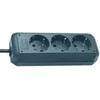 Ilgiklis BRENNENSTUHL, 3 lizdai 1,5 m, VV-F 3G1,5, juodos sp.