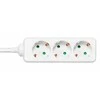 Ilgiklis DELTACO 3xCEE 7/3 1xCEE 7/7, 3m, baltas / GT-0304