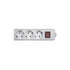 Ilgintuvas su įžeminimu ir jungikliu 3-viet./1.5m/3x1mm baltas