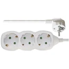 Ilgintuvas su įžeminimu ir jungikliu 3-viet./1.5m/3x1mm baltas