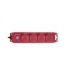 Ilgiklis 4 lizdų 10m IP44 3x1.5 mm² raudonas, guminis kabelis EMOS