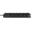 Ilgiklis 4 lizdų 10m IP44 3x1.5 mm² raudonas, guminis kabelis EMOS
