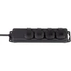 Ilgiklis 4 lizdų 5m IP44 3x1.5 mm² raudonas, guminis kabelis EMOS