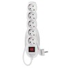 Ilgintuvas su įžeminimu ir jungikliu 5-viet./1.5m/3x1.5mm baltas