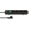 SCHNEIDER ELECTRIC UNICA EXTEND - SCHUKO TRAILING LEAD - 5 OUTLETS - ANTHRACITE