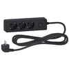 SCHNEIDER ELECTRIC UNICA EXTEND - SCHUKO TRAILING LEAD - 5 OUTLETS - ANTHRACITE
