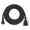 Emos Ilgiklis 1 lizdo 10m su įžeminimu 3x1.5 mm² IP44 su gumine izoliacija, juodas