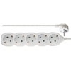 Ilgintuvas su įžeminimu 5-viet./3m/3x1.5mm baltas