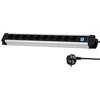 Ilgintuvas su įžeminimu ir jungikliu Electraline 10-viet./2m/3x1.5mm2