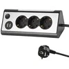 Ilgintuvas su įžeminimu/LED/2 USB lizdais Electraline 3-v./1.5m/3x1.5mm2
