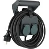 Ilgintuvas su prie sienos tvirt. laikikliu IP44 Electraline 2viet./10m/3x1.5mm