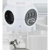 Ilgintuvas su USB lizdais/belaid. įkrov. Mini Cube Electraline 3-v./1.5m/3x1.5mm2