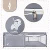 iMex Toys KOJEC DLA DZIECKA sulankstomas 180X200CM SUCHY BASEN Žaidimų aikštelė DZIECIĘCY PILKA