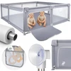 iMex Toys KOJEC DLA DZIECKA sulankstomas 180X200CM SUCHY BASEN Žaidimų aikštelė DZIECIĘCY PILKA