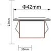 Įmontuojami lauko šviestuvai Alpha Luxform 0.2W/15Lm/12V/2vnt. 3000K/Ø42mm