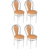 Impor 4x Tulipan Plus Chrome kėdžių rinkinys