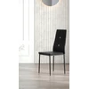 Impor 6x Lori Chair Juodas Glamour Juodas Eco-odos kristalų cirkonio rinkinys