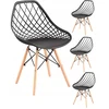 Impor SET 4x DSW kėdė juoda