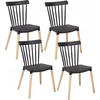 Impor SET 4x FAVI kėdė, juoda