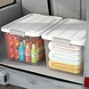 IN Pojemnik plastikowy su pokrywą permatomas 4l organizer 26x18x14,5cm