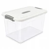 IN Pojemnik plastikowy su pokrywą permatomas 4l organizer 26x18x14,5cm