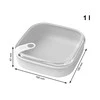 Indas su dangčiu maistui laikyti Ela Rotho 19.5x19.5x6.7cm/1L plokščias/Mistl.Baltas