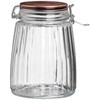 Indelis stiklinis su užspaudžiamu dangteliu 1,5l D12,5xH18cm Urban Living 32480