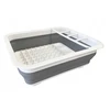 Indų džiovyklė - Foldable Dish Haba, pilkai balta