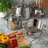 INDUKCINĖS DUJOS NERŪDŽIAJO PLIENO PUODAS Patvarus Konighoffer Faro 5,9l 24cm