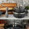 Indukcinis PUODAS su dangčiu, skirtas Konighoffer Pollo Juodas OVEN 1,2 l 16cm