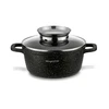 Indukcinis PUODAS su dangčiu, skirtas Konighoffer Pollo Juodas OVEN 1,2 l 16cm