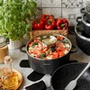 INDUKCINIS puodo dangtis KIETOS DUJOS Konighoffer Pollo Juodas 4,5l 24cm