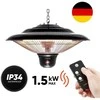 4IQ Pakabinamas infraraudonųjų spindulių šildytuvas VENERA su valdymo pultu, pilkas, 2000W