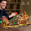 Insoon BLOCKS ROLLER COAST SU MINŲ TRAUKINIŲ LENKTYNŲ TRAKA 1270 vnt DOVANA