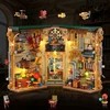 Insoon BOOK Blocks NOOK Dėlionė 3D HOUSE STEMPUNK BOOKSTORE LED 1178vnt DOVANAI