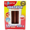 Teka Inspiria PLASTELINA SZKOLNA DLA DZIECI Rinkinys 15 SZT. ELASTYCZNA MIĘKKA KOL.RUDA