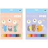 Interdruk Trikampiai pieštukai 12 spalvų Jumbo B&amp;B Kids Pastel