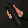 Ion8 0,5l juodas sportinis gertuvė su dangteliu