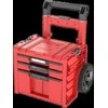 Q-Brick Įrankių dėžė Qbrick System PRO Cart 2.0 Plus Ultra HD Custom, raudonos spalvos, stalčių skaičius: 3