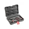 Įrankių rinkinys TOP TOOLS 1/4", 15 vnt. (antgaliai, veržliarakčiai)